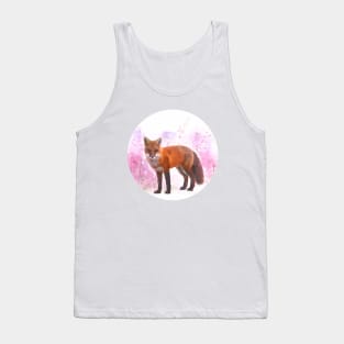 Pink Fields Fox Tank Top